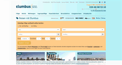 Desktop Screenshot of elumbus-reisen.de